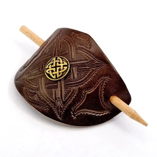 Haarspange Beschlag "Keltisch" (Fächer) mit Stift